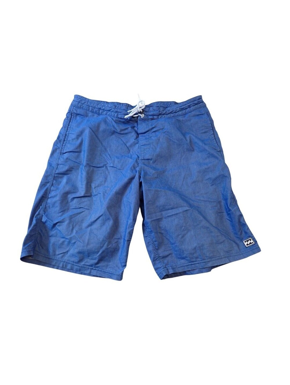 Billabong Lo Tide Boardshorts Size 33 Blue Drawstring Pocket Recycler Swim